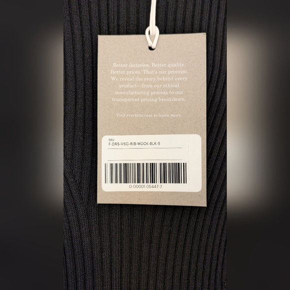 NWT Everlane ribbed mock neck midi dress - Picture 5 of 7